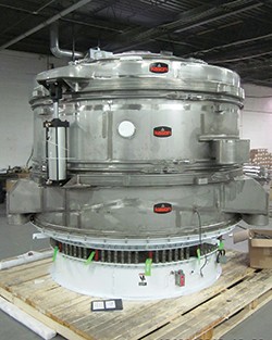 Criba vibratoria circular Kason con capacidad de hasta 150 toneladas/h